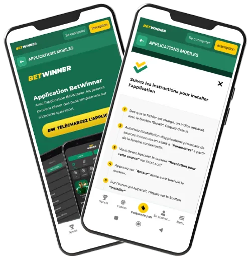 Application Betwinner pour Android